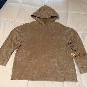 Broken Threads Streetwear Neutral Tie-dye/Marble Pattern Hoodie Medium NWT